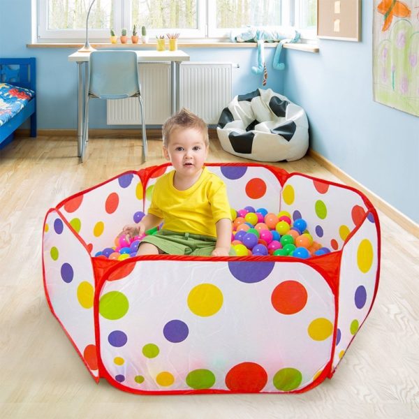 KUUQA Hexagon ball pool Children's tent Chick toy Child toys Best gift 100 * 50 * 37 cm color mixture - Image 4