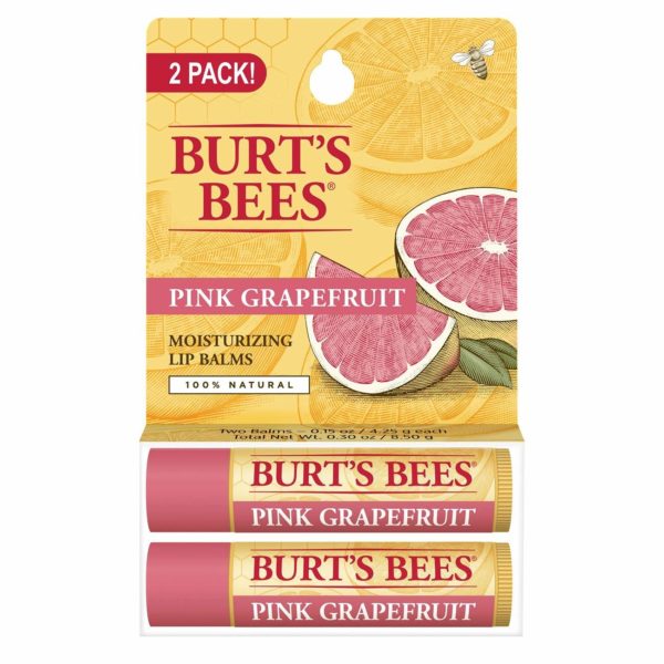 [Overseas items] Burt's Bees Refreshing pink grapefruit lip balm 2PACK