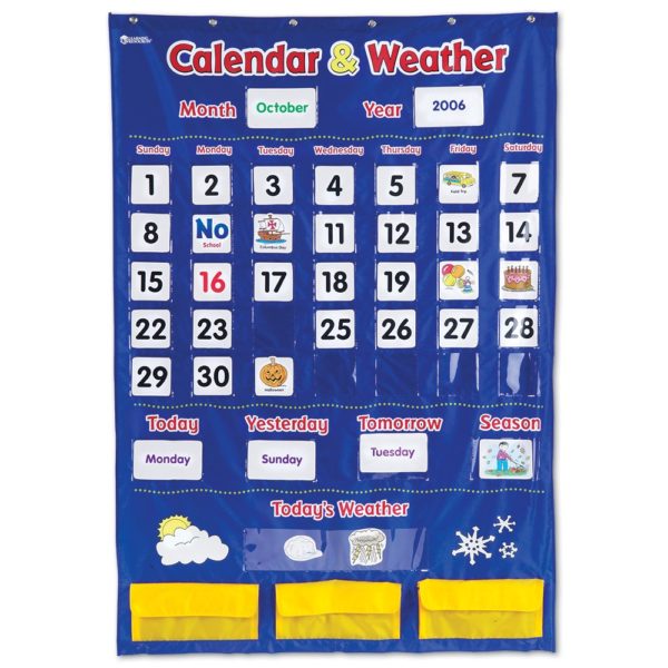 Learning Resources Calendar and Weather Pocket Chart