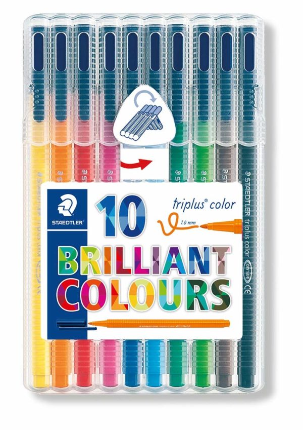 Stedler water-based pen triplus 10 color set 323 SB 10