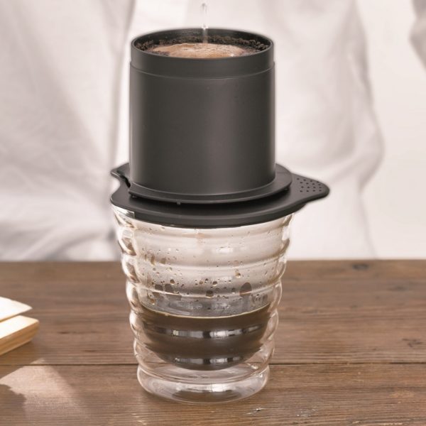 HARIO (Hario) Cafe all dripper 1 person paperless coffee dripper black CFOD-1B - Image 2
