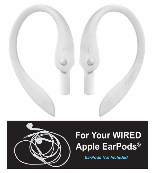 NEW - EARBUDI FLEX - Clips on and off Your Apple iPhone 5 and iPhone 6 EarPods and Bends for Amazing Flexible Hold on your Ear (White) - Image 2