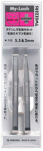 My-Lash Stainless steel piercing set (shaving & eye browsing) Front Width 5.5 & 2 mm MI-229