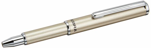 Zebra SL-F1 Mini Ballpoint Pen, 0.7 mm, Silver Body, Black Ink (BA55-S) - Image 3