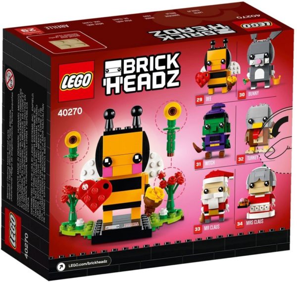 LEGO BrickHeadz Valentine's Bee Lego Brick Heads Valentine's Bee 40270 - Image 4
