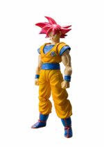 Bandai - Figurine DBZ - Son Goku Super Saiyan God Cheveux Rouge SH Figuarts 14 cm - 4549660175643