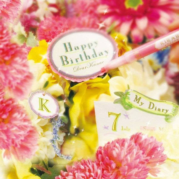 Zebra Glitter Highlighter, Kirarich, Pack of 5 (WKS18-5C) - Image 4