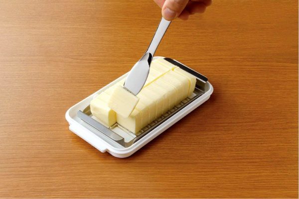 Skater Stainless steel cutter type butter case with butter knife Made in Japan BTG 2 DX - Image 4