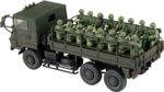 1/72 Military model kit series No.12 Ground Self-Defense Force Type-73 heavy-duty truck 3t half (boarding personnel 20 pieces)
