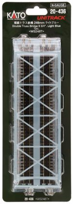 KATO N Gauge Double Track Truss Iron Bridge Light Blue 20-436 Train Model Supplies