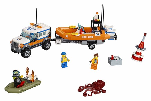 Lego (LEGO) City Ocean Rescue Boat and 4WD Carrier 60165 - Image 2