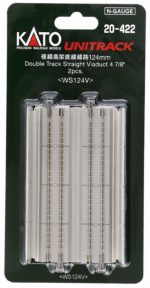 KATO N gauge double track elevated straight track 124 mm 2 pcs 20-422 railroad model goods