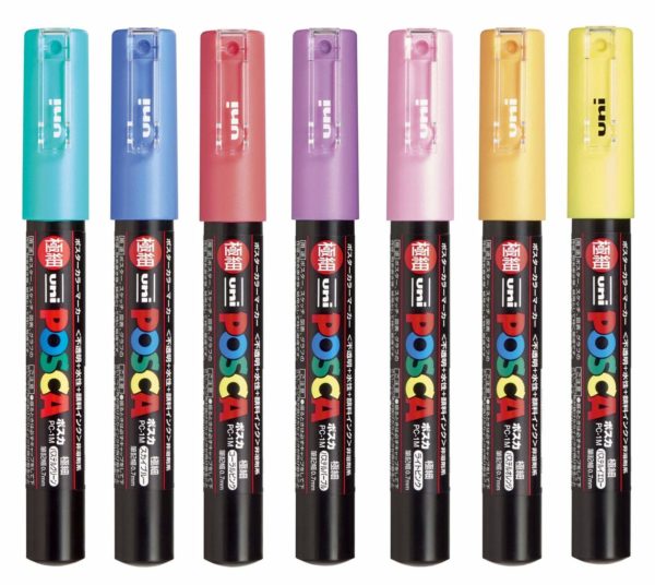 Mitsubishi Pencil Water Pen Poska Extra Fine Color PC1M7C - Image 2
