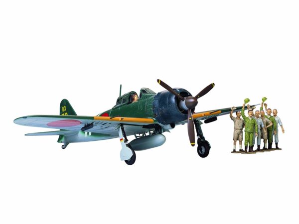Tamiya 1/48 Masterpiece Series No.27 Japanese Navy Zero Type Ship Fighter 52 Type A6M5c Plastic Model 61027