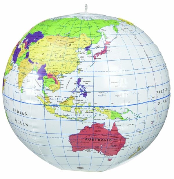 The globe beach ball type
