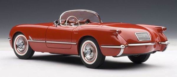 1954 Chevrolet Corvette Red 1/18 Autoart - Image 7
