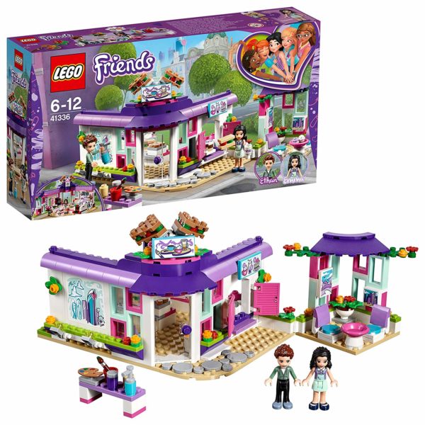 Lego Friends Emma's Art Café Building Blocks for Girls 6 to 12 Years (378 pcs) 41336 (Multi Color)