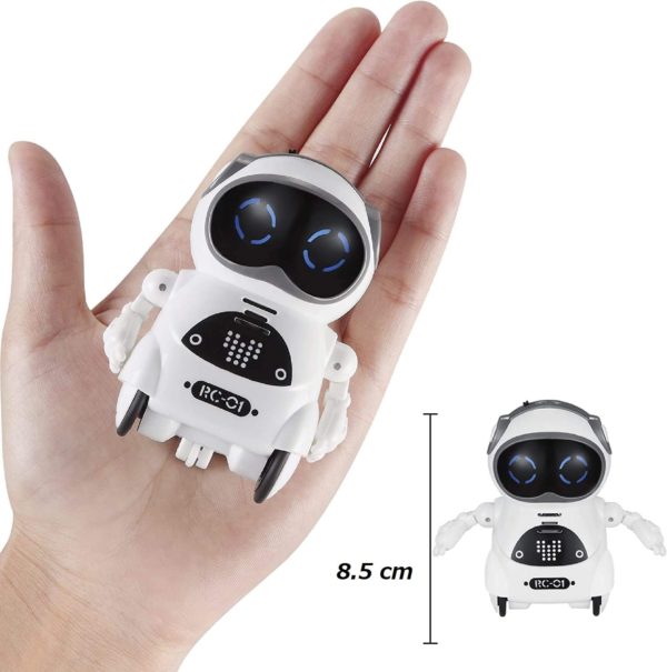 Pocket Robot Smart Robot Voice Recognition Dialogue Gift Children Family Therapy (Blue) - Image 2
