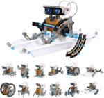 OASO 12 in 1 Children's Solar Robot Kit STEM Educational DIY Building Toys Solar Power Science Experiment Set 8/9 / 10-14 Years Girls Boys (190 Pieces)