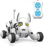 Aukfa Robot Dog Toys Children's Toys Electronic Pets Children Robots Parent-Child Toys Dogs Moving Toys Boys Girls Birthday Gifts Smart Dog Talking Toys (White)