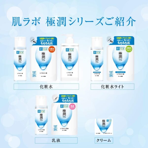 Hada Labo Rohto Hadalabo Gokujun Hyaluronic Lotion Moist, Refill 5.7 fl. oz. (170ml) New package - Image 3
