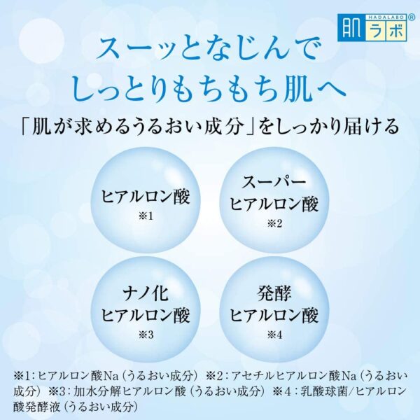 Hada Labo Rohto Hadalabo Gokujun Hyaluronic Lotion Moist, Refill 5.7 fl. oz. (170ml) New package - Image 7