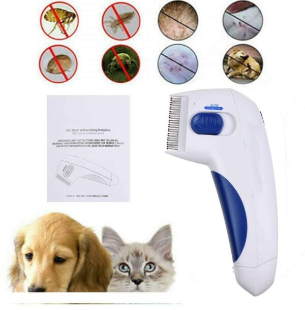 Hobbyone Flea Doctor | Electronic Flea Comb |Electric Comb | Electric Comb for Pets, Dogs, Cats | Without Pesticides | Naturally Kill Tick and Remove Fleas Grooms - Image 3