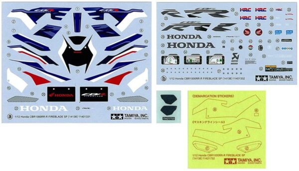 Tamiya 14138 1/12 Motorcycle Series No. 138 Honda CBR 1000RR-R FIREBLADE SP Plastic Model - Image 2