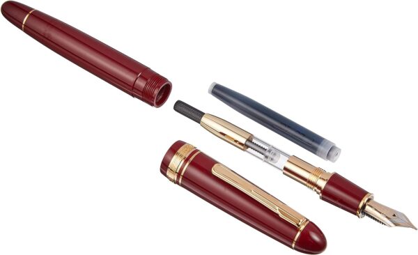 Platinum Fountain Pen, President, Burgundy, Medium Point, PTB-20000P#10-3 - Image 4