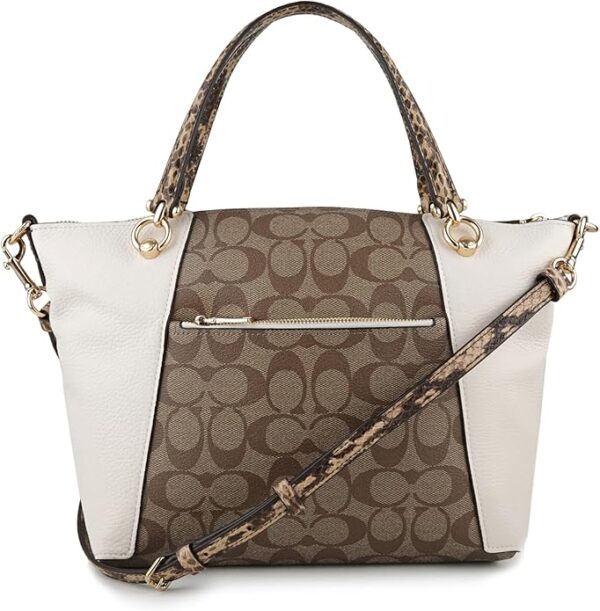 COACH OUTLET C7261 IMLOT Handbag, Casey Satchel, White, Parallel Import, KHAKI CHALK MULTI - Image 4