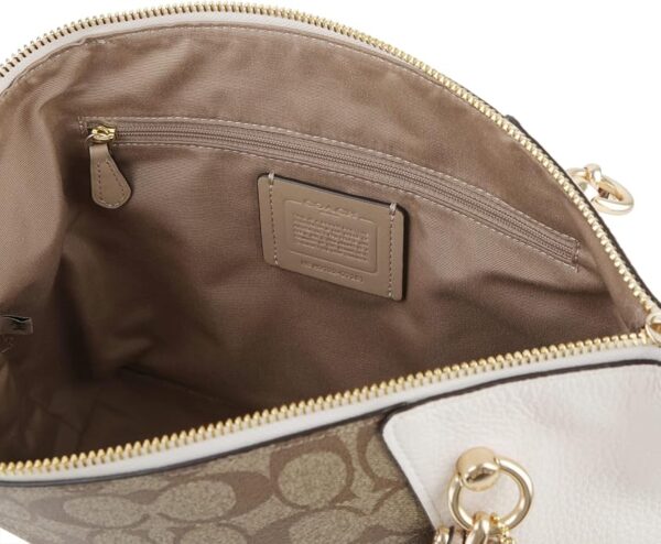 COACH OUTLET C7261 IMLOT Handbag, Casey Satchel, White, Parallel Import, KHAKI CHALK MULTI - Image 2