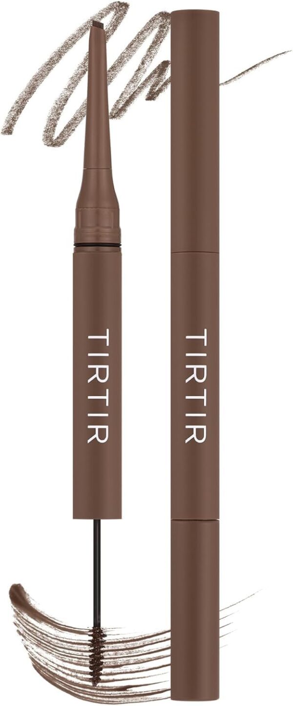 TIRTIR 2-in-1 Skinny Brow Pencil & Brow Mascara, 0.8 mm Width