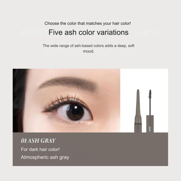 TIRTIR 2-in-1 Skinny Brow Pencil & Brow Mascara, 0.8 mm Width - Image 3