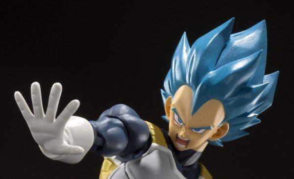 TAMASHII NATIONS Bandai S.H. Figuarts Super Saiyan God Super Saiyan Vegeta Dragon Ball Super: Broly Action Figure - Image 2