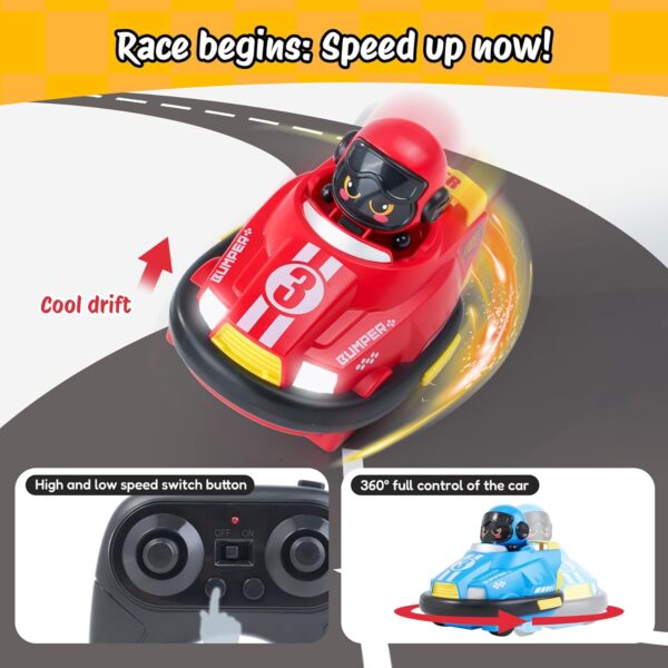 Kids RC Car, Remote Control Bumper Car for Competition Mode - Image 6