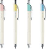 Pentel AMZ-BLN75LST EnerGel Ink Ballpoint Pen, Clena, Set of 4, 0.02 inches (0.5 mm)
